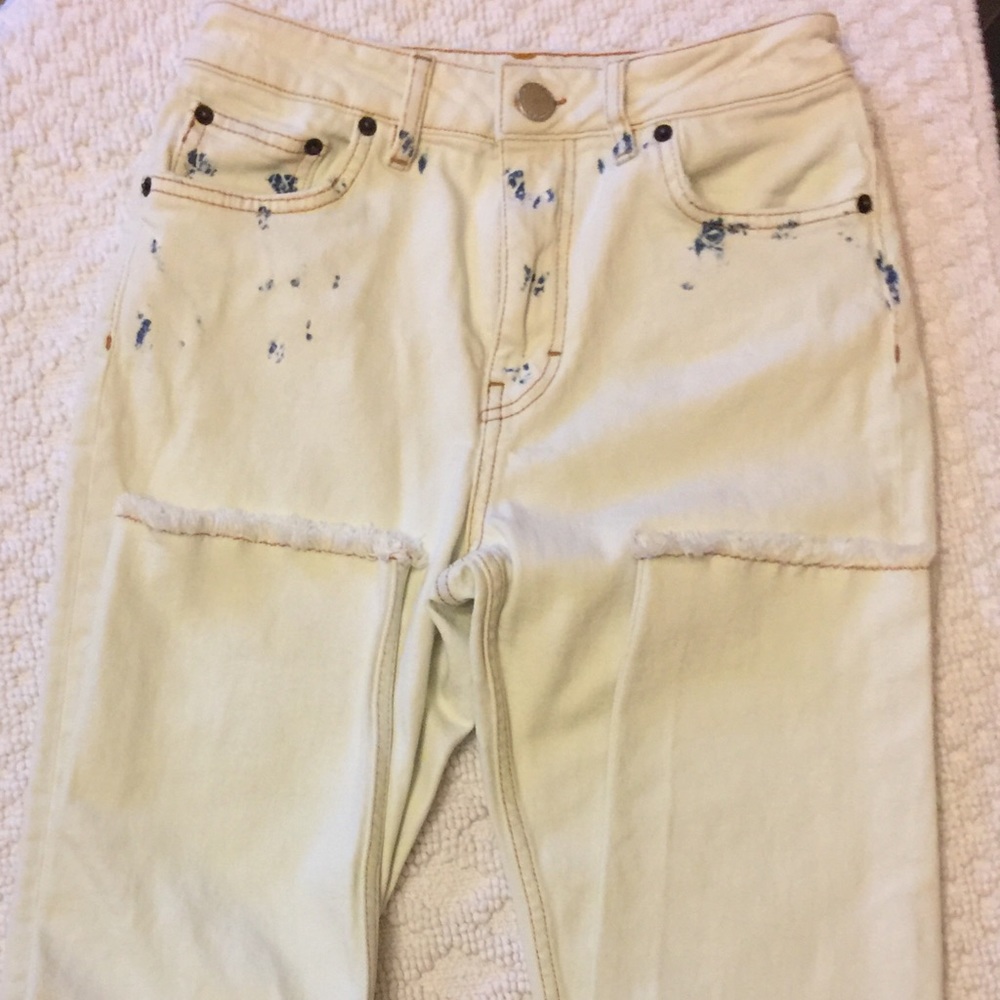 - MAJE Paoline Blanc Straight 10.5 Rise Jeans - Picture 5 of 13